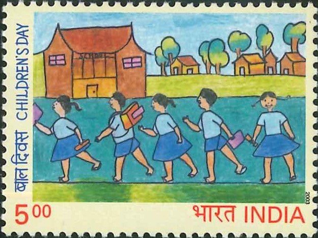 Indian Children Going to School