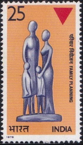 697 Family Planning [India Stamp 1976]