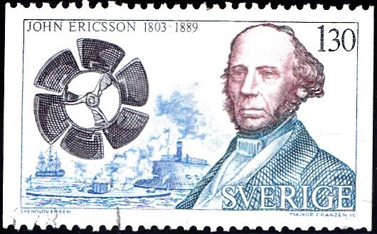1178 John Ericsson (1803-1889), ship propeller and “Monitor” [Swedish inventor]