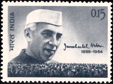 403 Jawaharlal Nehru & People [India Stamp 1964]
