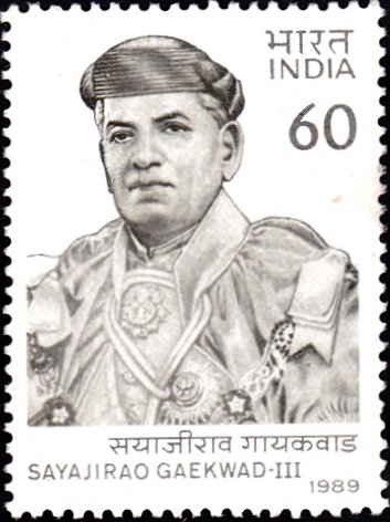 1212 Sayajirao Gaekwad III [India Stamp 1989]