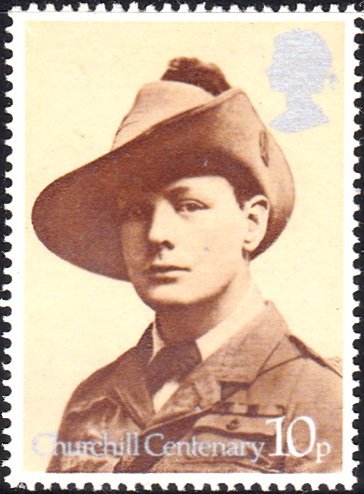 731 Churchill in Uniform of South African Light Horse Regiment, 1899 [England Stamp 1974]