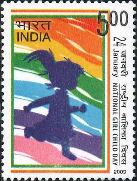 2450 National Girl Child Day [India Stamp 2009]