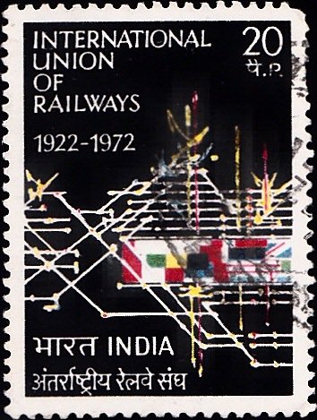 549 International Union of Railways [India Stamp 1972]