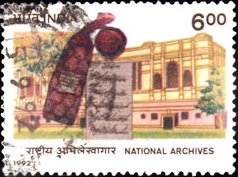 1329 National Archives [India Stamp 1992]