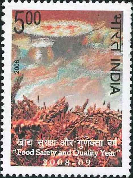 2398 Food Safety and Quality Year 2008-09 [India Stamp 2008]