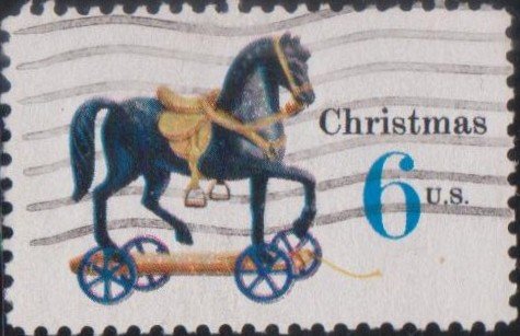 1416 Toy Horse on Wheels [United States Stamp 1970]