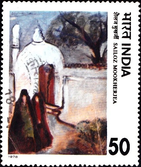 The Mosque : a painting done by Sailoz Mukherjee