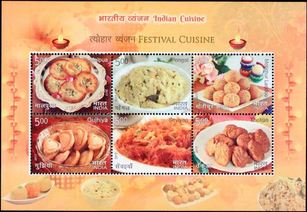 Malpua, Pongal, Motichur Laddoo, Gujhiya, Seviyan, Thekua